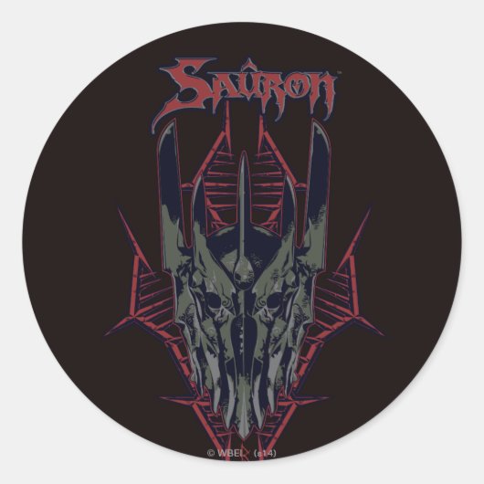 Sauron-pictogram Ronde Sticker (Voorkant)