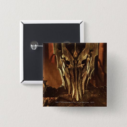 SAURON™ VIERKANTE BUTTON 5,1 CM (Voorkant /achterkant)