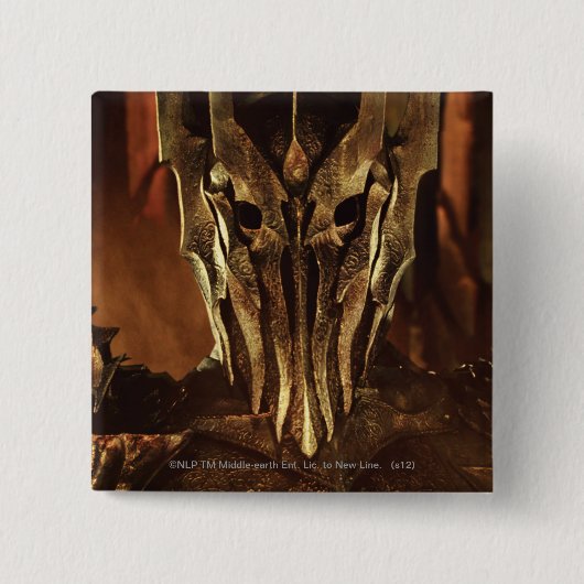 SAURON™ VIERKANTE BUTTON 5,1 CM (Voorkant)