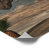 Sauropelta dinosaur - 3D rendering Poster (Hoek)