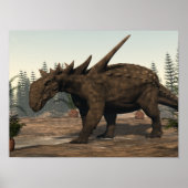 Sauropelta dinosaur - 3D rendering Poster (Voorkant)