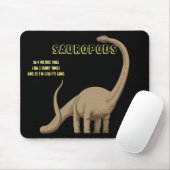 Sauropods Dinosaur Muismat (Met muis)