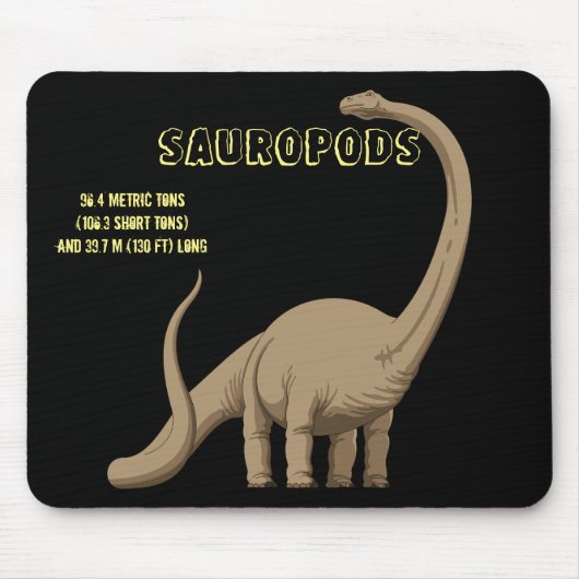 Sauropods Dinosaur Muismat (Voorkant)