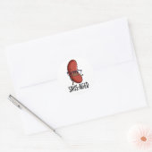 Saus-aged Grappige Oude Worst Puns Ronde Sticker (Envelop)