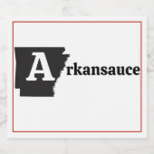 saus likeurfles etiket (Enkel label)