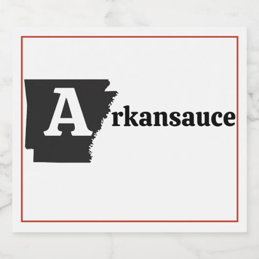 saus likeurfles etiket (Enkel label)