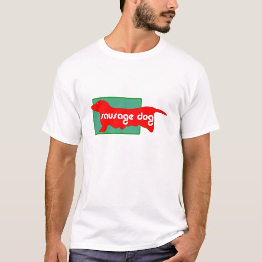 SAUSAGE DOG DACHSHOUND T-SHIRT (Voorkant)