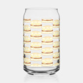 Sausage,Egg And Cheese Sandwich  Blikvorm Glas (Links)