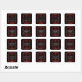 Sausage makers vierkante sticker (Vel)