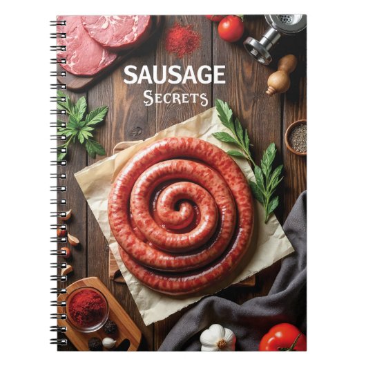 Sausage Making Recipes Notitieboek (Voorkant)