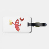 Sausages And Beer Bagagelabel (Achterkant horizontaal)