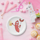 Sausages And Beer Papieren Bordje (Feest)