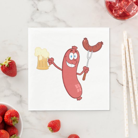 Sausages And Beer Servet (Insitu)