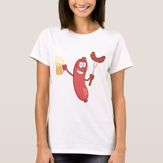 Sausages And Beer T-shirt (Voorkant)