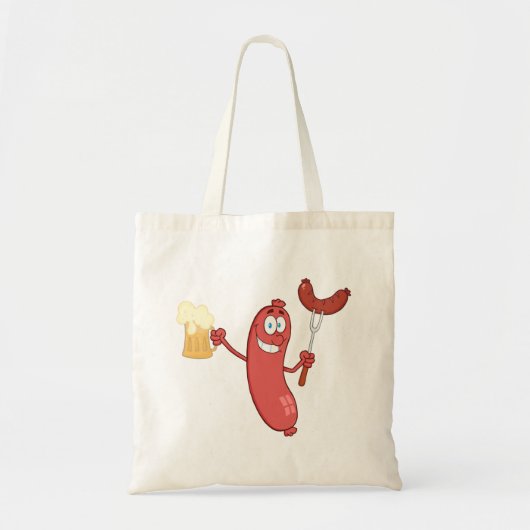 Sausages And Beer Tote Bag (Voorkant)