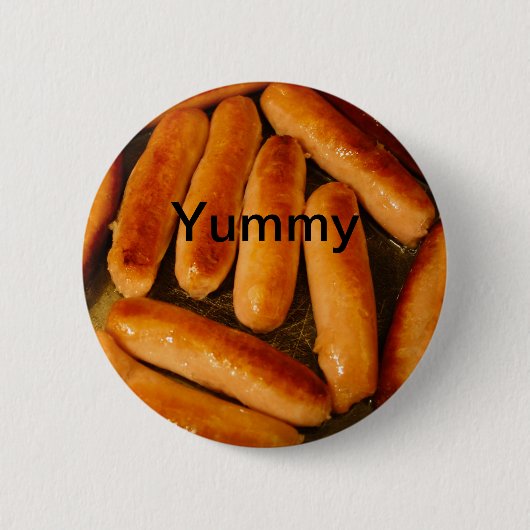 Sausages Button Badge (Voorkant)