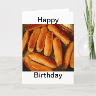 Sausages Happy Birthday Kaart