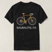 Sausalito CA Fietser T-shirt (Design voorkant)