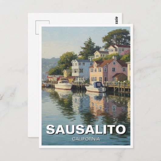 Sausalito California Briefkaart (Voorkant / Achterkant)