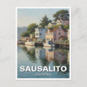 Sausalito California Briefkaart (Voorkant)