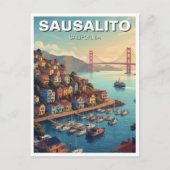 Sausalito California Briefkaart (Voorkant)