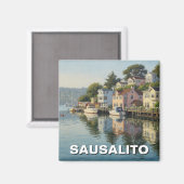 Sausalito California Magneet (Voorkant / Achterkant)