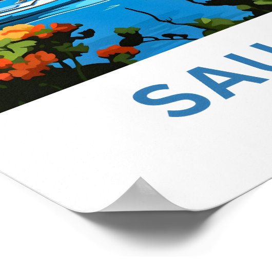 Sausalito California Reisprint Poster (Hoek)