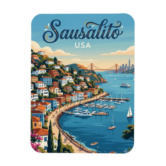 Sausalito, Californië, VS Magneet (Verticaal)
