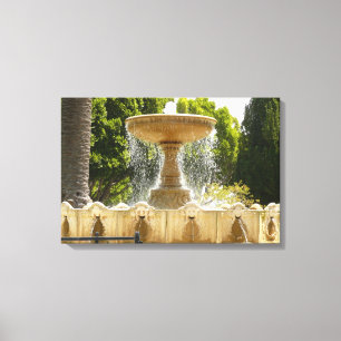 Sausalito Fountain California Travel Photography Canvas Afdruk