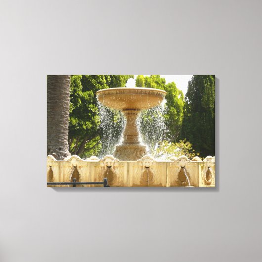 Sausalito Fountain California Travel Photography Canvas Afdruk (Voorkant)