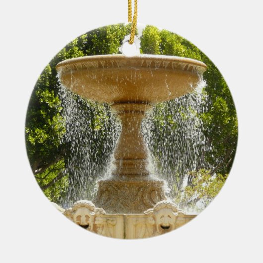 Sausalito Fountain California Travel Photography Keramisch Ornament (Voorkant)