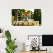 Sausalito Fountain California Travel Photography Poster (Thuiskantoor)