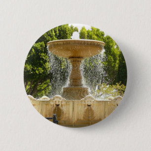 Sausalito Fountain California Travel Photography Ronde Button 5,7 Cm