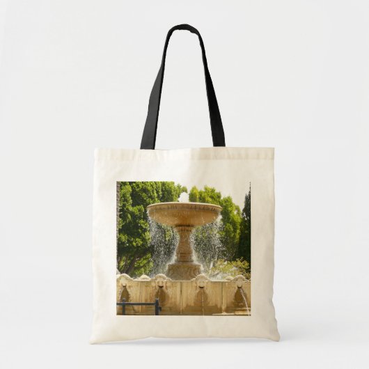 Sausalito Fountain California Travel Photography Tote Bag (Voorkant)
