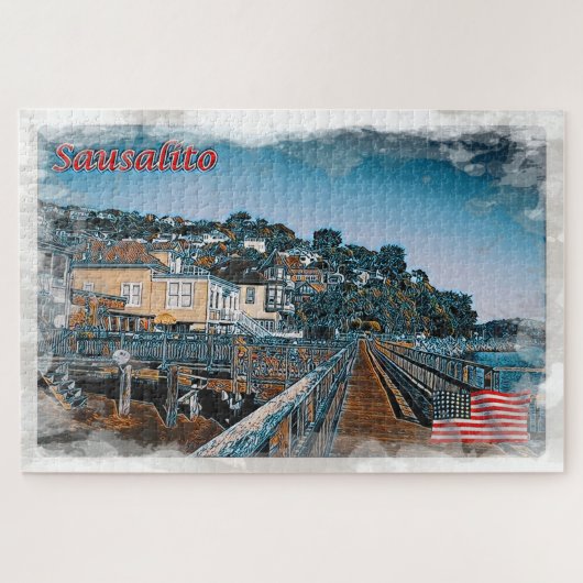 Sausalito - Promenade - Verenigde Staten - Legpuzzel (Horizontaal)