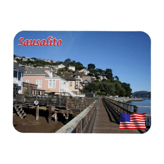 Sausalito - Promenade - Verenigde Staten - Magneet (Horizontaal)