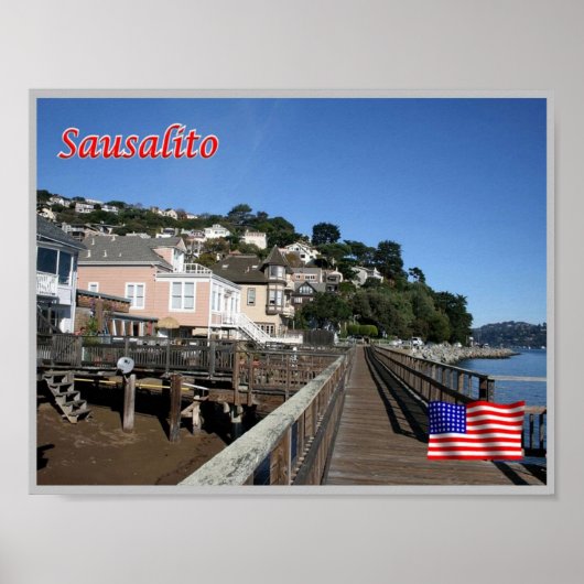 Sausalito - Promenade - Verenigde Staten - Poster (Voorkant)