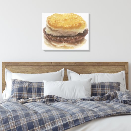 Sause Biscuit Canvas Afdruk (Insitu (Slaapkamer))