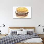 Sause Biscuit Canvas Afdruk (Insitu (Slaapkamer))