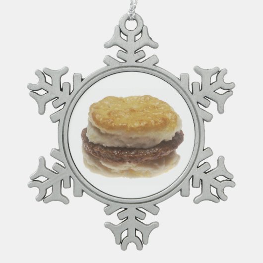 Sause Biscuit Tin Sneeuwvlok Ornament (Voorkant)