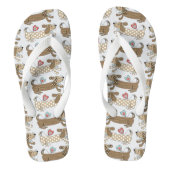 Sause Dog Dachshund Teenslippers Beach Footwear (Voetbed)