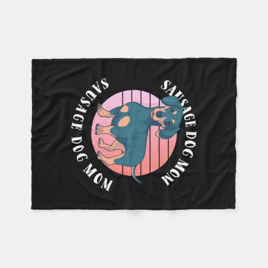 Sause Dog mama Fleece Deken (Voorkant (Horizontaal))