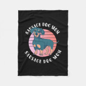 Sause Dog mama Fleece Deken (Voorkant)