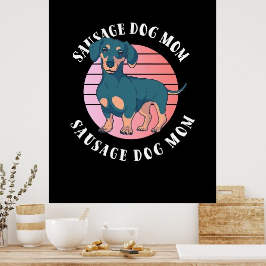 Sause Dog mama Poster (Keuken)