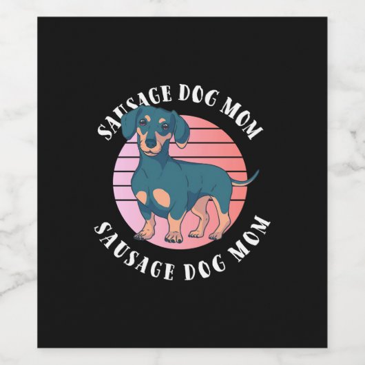 Sause Dog mama Wijn Etiket (Enkel label)