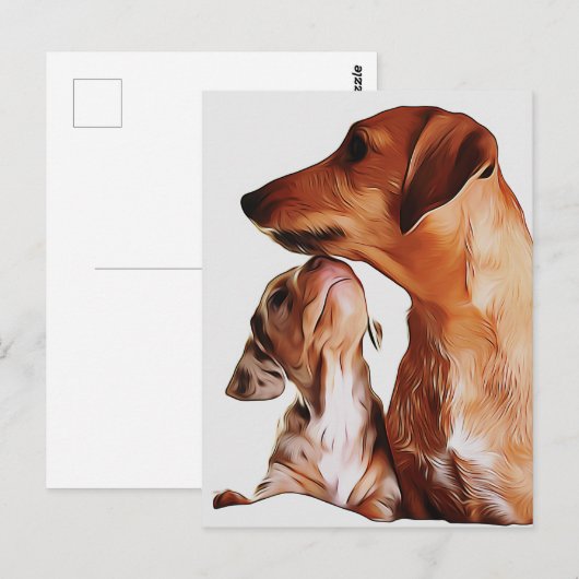 Sause Dog Puppies 7 weken Dachshund Birthday Pos Briefkaart (Voorkant / Achterkant)