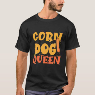 Sause Lover Voedselreserve Foodie Corn Dog Q T-shirt