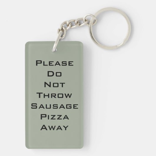 Sause Pizza Sleutelhanger (achterkant)