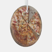 Sause Pizza Thick Crust met kerstmis Glas Ornament (Voorkant Rechts)