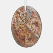 Sause Pizza Thick Crust met kerstmis Glas Ornament (Voorkant links)
